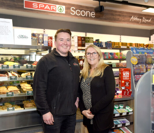 Spar Scotland retailers who put community first Susan and Ryan Hutchison, of Spar Scone, realise the importance of a friendly attitude.