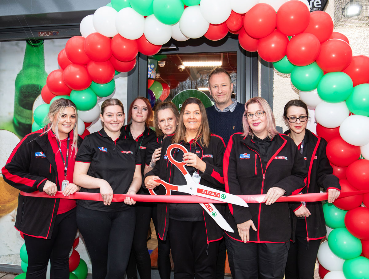 There was a day of celebration for the opening of Spar Irvine following a major refurbishment.