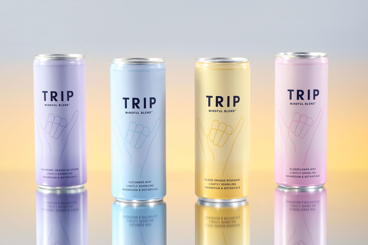 Lifestyle shot of the new Trip Mindful Blend range.