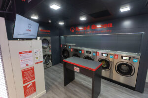 The Speed Queen Laundromat facilities.