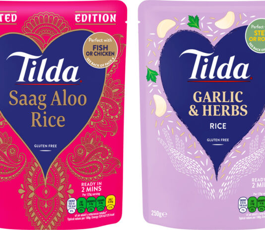 Tilda heats up new rice packs