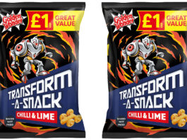 Golden Wonder spices up snack aisles Golden Wonder is opening up the spice trend further with its latest £1 PMP launch – Chilli & Lime Transform-A-Snack.