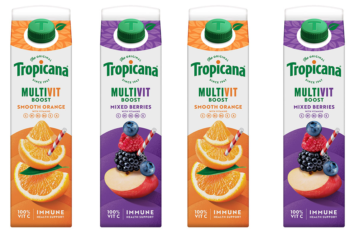 Tropicana's packaging redesigns aim to highlight the quality and benefits of the different sub-ranges.