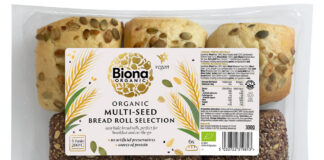Pack shot of Biona Organic Multi-Seeded Bread Roll Selection.