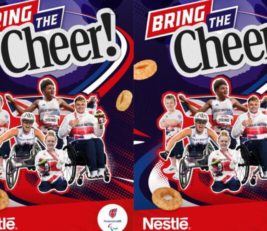 Nestlé Cheerios strengthens support of Paralympic Games Promtional image for Nestlé Cereals new campaign for Cheerios supporting the British Paralympic Association.