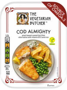 Pack shot of The Vegetarian Butcher Cod Almighty pack.