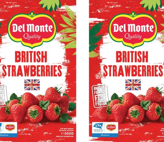 Del Monte freezes over a new release Pack shots of new Del Monte Frozen British Strawberries