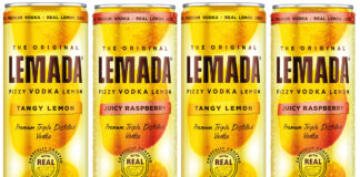 Lemada, from Mark Anthony Brands, comes in two flavours – Tany Lemon and Juicy Raspberry.