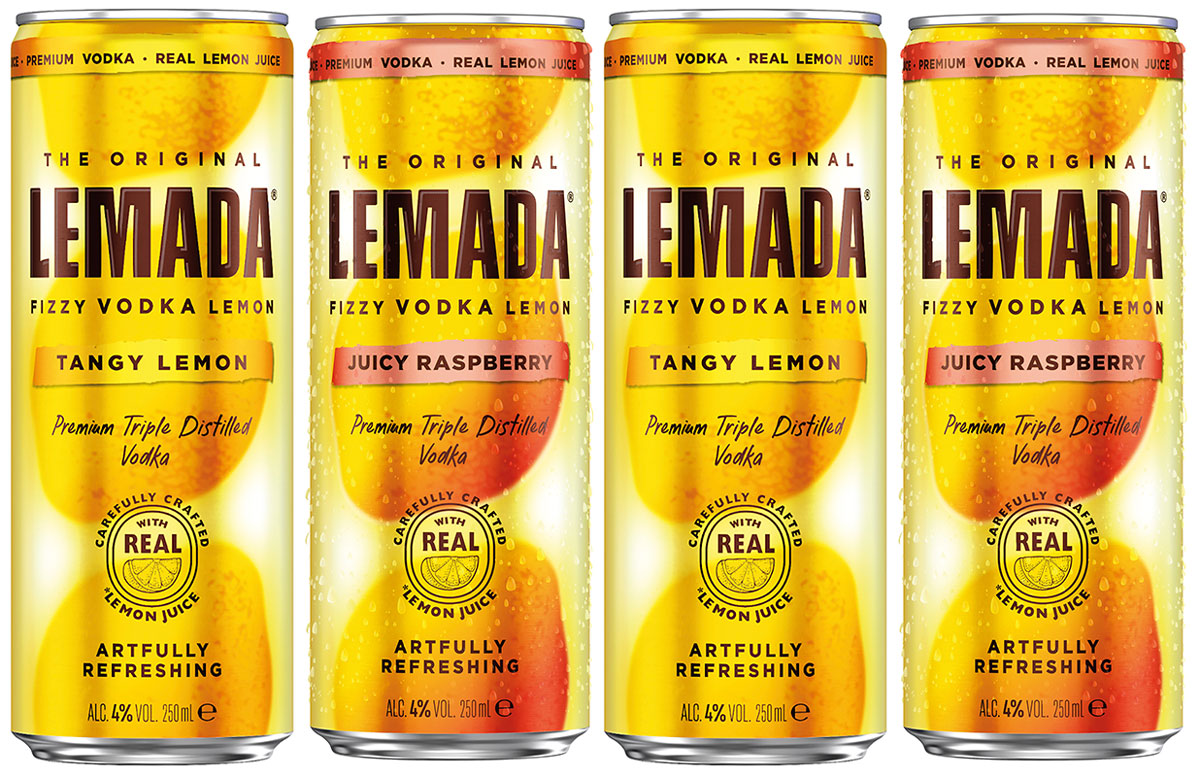 Lemada, from Mark Anthony Brands, comes in two flavours – Tany Lemon and Juicy Raspberry.