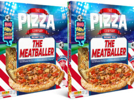 The Pizza Company serves up The Meatballer for the Euros Pack shots of the new The Pizza Company The Meatballer pizza.