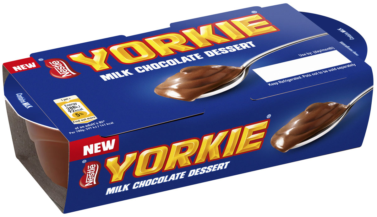 The Yorkie desserts from Lactalis Nestle have just 92 calories per pot and are HFSS-compliant.