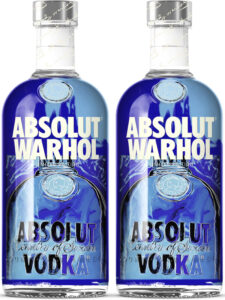 Pack shots of Absolut Warhol.