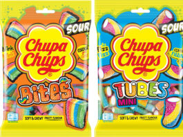 Chupa Chups brings a Sour Bite in new sweets Pack shots of Chupa Chups Sour Bites and Sour Tubes Mini.