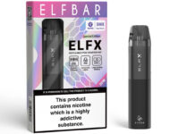 Pack shot of the Elfbar ELFX refillable pod system.