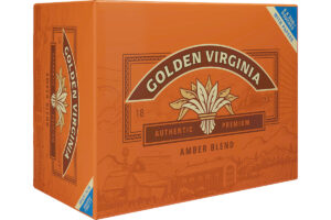Pack shot of Golden Virgina Tobacco Blend tobacco pouches.