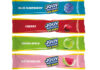Pack shots of Jolly Rancher Ice Pops including Blue Raspberry, Cherry, Green Apple and Watermelon.