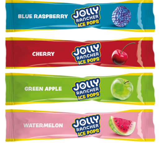 World of Sweets builds on US candy with Jolly Rancher Ice Pops Pack shots of Jolly Rancher Ice Pops including Blue Raspberry, Cherry, Green Apple and Watermelon.