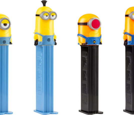 New Despicable Me and Disney Pez dispensers roll to World of Sweets Minions Pez dispensers featuring four different characters from the films.