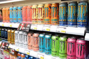 The Monster energy drink brand is the biggest seller.