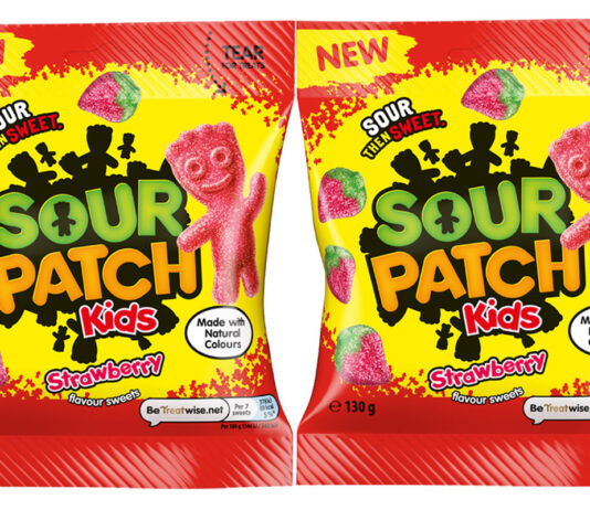 Sour Patch Kids sweetens the deal in new Strawberry flavour Pack shots of Sour Patch Kids Strawberry.