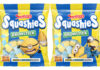 Pack shots of Swizzels Squashies Drumstick Despicable Me 4 Banana & Blueberry sweets.