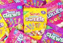 Variety packs of Swizzels sweets in an array of colours.
