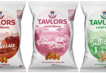 Taylors' Lentil Waves offer a range of flavours, including the new Prawn Cocktail variant.