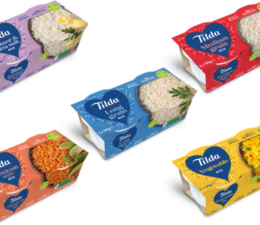 Tilda takes control in new Rice Pots Tilda Rice Pots range including Butter & Sea Salt, Long Grain, Medium Grain, Mexican Style and Vegetable.