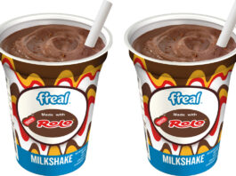 Nestlé gets f’real with new Rolo milkshake Pack shots of f'real Rolo milkshake.