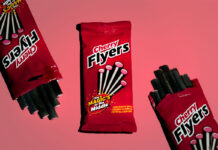 Promotional image for the launch of Flyers Cherry liquorice straws.