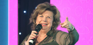 Actress Elaine C Smith hosting the Scottish Grocer Awards 2023.