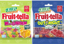 Pack shots of Fruit-tella Curiosities In the Garden and Out at Night.