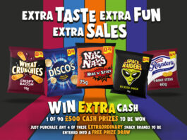 KP Snacks launches £45k retailer giveaway Promotional image of KP Snacks' Heritage Campaign featuring pack shots of its brands including Wheat Crunchies, Discos, Nik Naks, Space Raiders and Royster's.