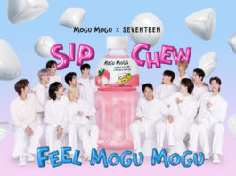 Mogu Mogu kickstarts partnership with K-Pop stars Promotional image between Mogu Mogu juice and K-Pop band Seventeen.