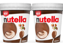 Pack shots of Nutella Ice Cream.