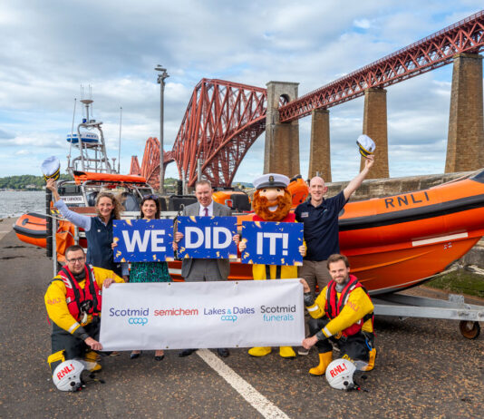 Scotmid fundraising gives RNLI a new lifeboat Community retailer Scotmid has raised £274,000 to enable the RNLI to fund a new lifeboat.