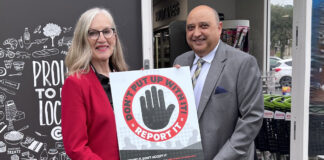 Maxine Fraser and Pete Cheema relaunch the Don't Put Up With It! campaign.