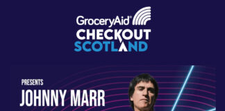 British indie star Johnny Marr is headlining the GroceryAid Checkout Scotland event on 5 September.