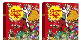 Pack shots of Chupa Chups Advent Calendars.