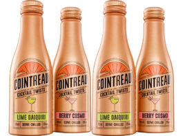 Cointreau enters the cocktail RTD market Pack shots of Cointreau RTD cocktails including Lime Daiquiri and Berry Cosmo.
