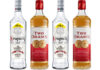 Pack shots of Krupnik Polish vodka and Two Drams Blended Scotch Whisky.