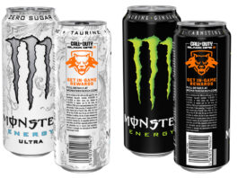 Monster gives gamers the edge in new Call of Duty promo Pack shots of Monster Energy including Original and Ultra with a Call of Duty on-pack promotion.