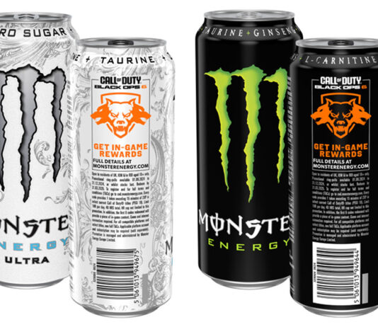 Monster gives gamers the edge in new Call of Duty promo Pack shots of Monster Energy including Original and Ultra with a Call of Duty on-pack promotion.