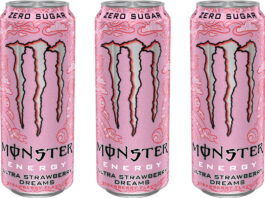 Monster builds on Ultra with new Strawberry flavour Pack shots of Monster Energy Ultra Strawberry Dream.