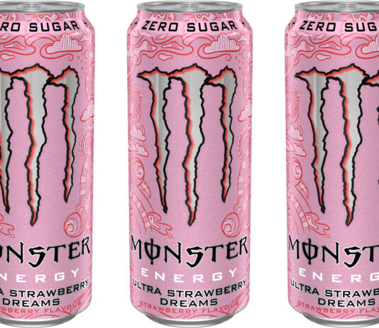 Monster builds on Ultra with new Strawberry flavour Pack shots of Monster Energy Ultra Strawberry Dream.
