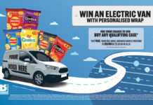 Promotional image of competition between PepsiCo and Bestway offering retailers the chance to win a branded van.