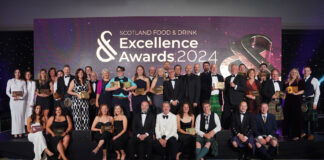 The winners of the Scotland Food & Drink Excellence Awards take to the stage to celebrate their success.