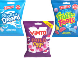 Market News | Bobby’s, Twinings, Swan, Onken Pack shots of Bobby's Sweets including Blue Razz Dreams, Vimto Fried Eggs and Fruit-Fools.