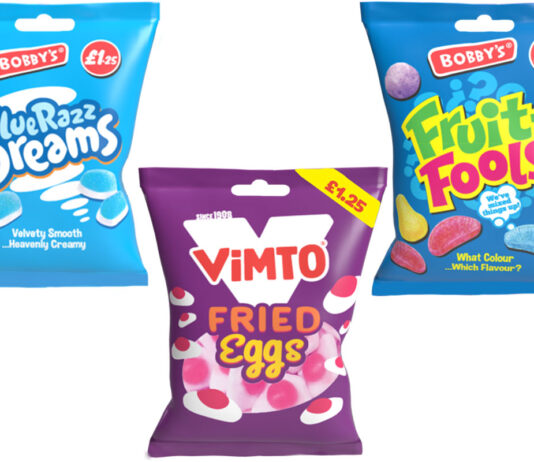 Market News | Bobby’s, Twinings, Swan, Onken Pack shots of Bobby's Sweets including Blue Razz Dreams, Vimto Fried Eggs and Fruit-Fools.