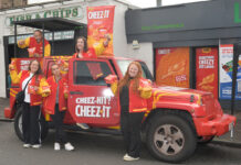 The Cheez-It branded Jeep, complete with DJ on the decks, proved to be a smash hit.